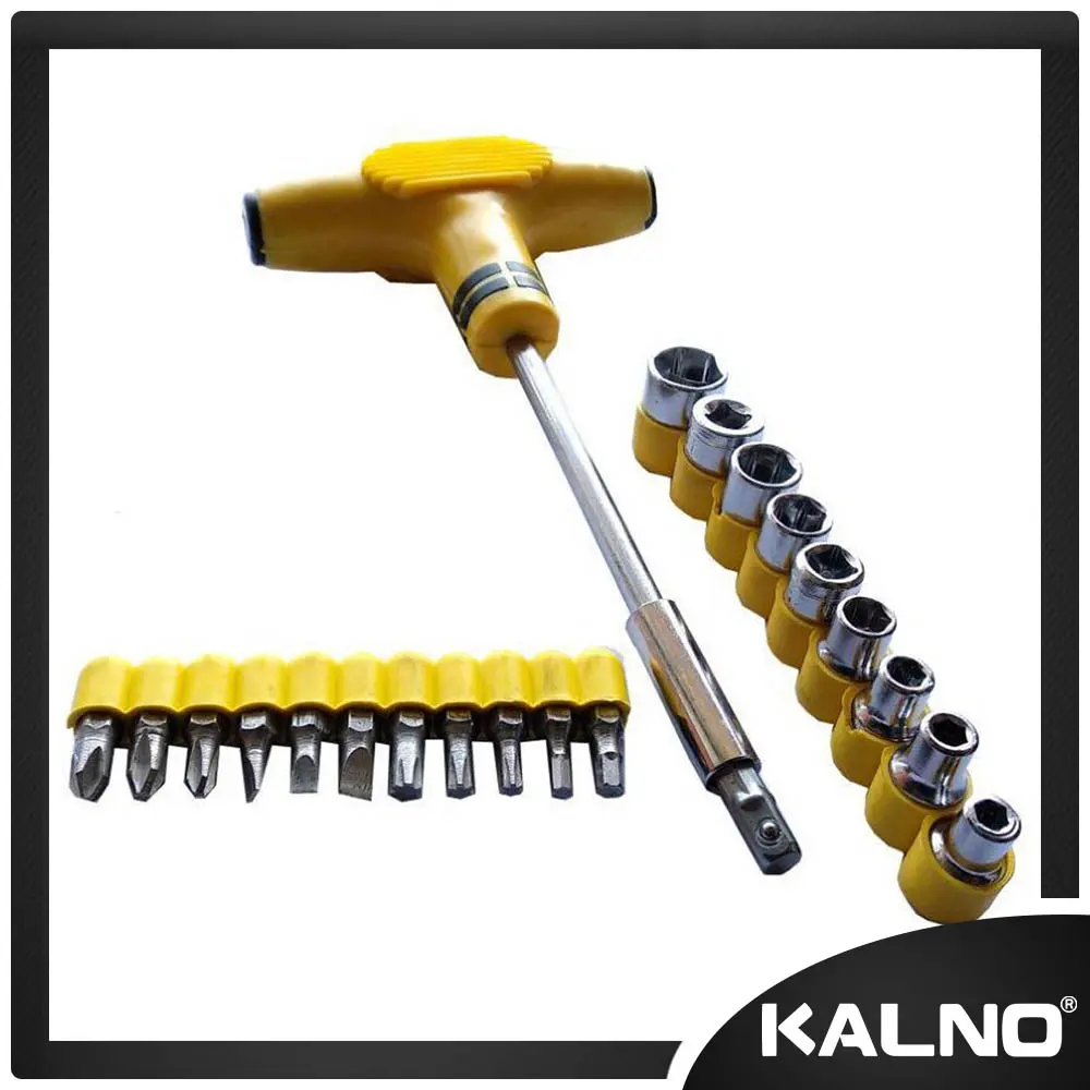 KALNO Obeng T Kunci Sock T Plus Palu 24 in 1 Screwdriver - Solusi Lengkap untuk Semua Kebutuhan Perbaikan dan Pemasangan Anda