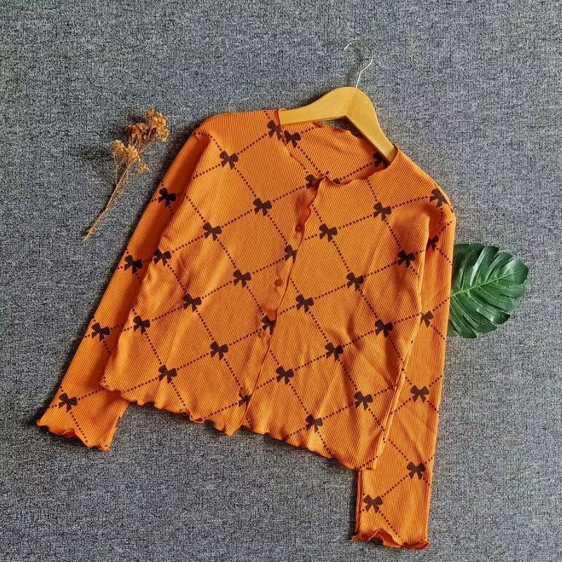 Product Introduction of Cardigan Crop Top Rajut Wanita Motif Printing Premium Cardigan 100 Motif 4