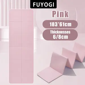 FUYOGI Folding Yoga Mat Protable Double-sided Non-slip Environmentally Friendly Odourless Napping Exercising