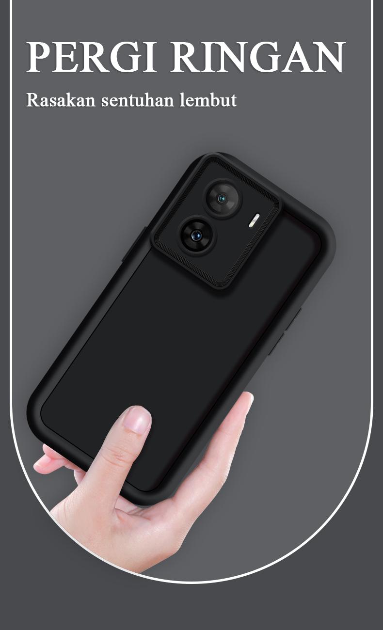 Product Introduction of Casing hp iQOOZ7X(5G) Tahan jatuh Sangat tipis Warna solid Sederhana Baru laki-laki case 5