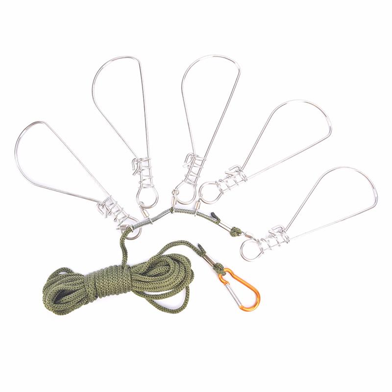 Fishing Lock Buckle fishing Snaps Chain Stringer With Float Live ...