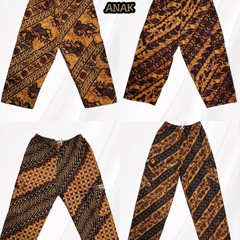Celana Panjang Boim Batik Anak Putihan Ukuran No. 2 Lp 70cm Pj 54cm - Fashion 7