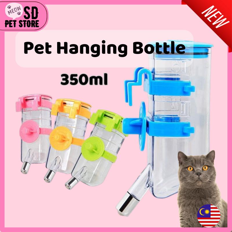 【SD PETSTORE】350ml Pet Cat Dog Hanging Water Bottle Cage Dispenser Water Feeder Hook Botol Minum Air 0