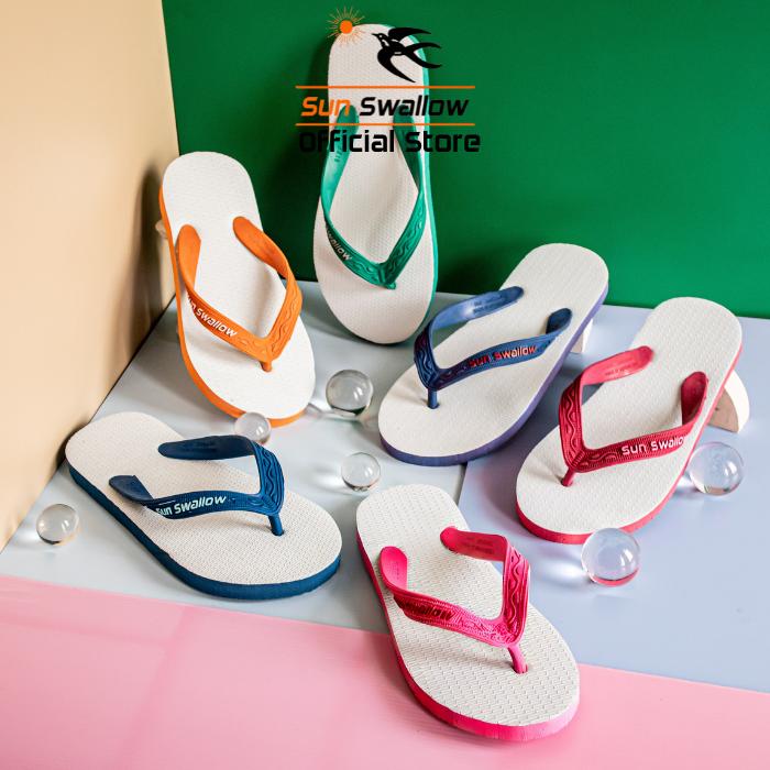 Gambar Paket 6 Pasang Sandal Jepit Karet Sun Swallow Basic 05 Putih Tali Warna Klasik Size Seri dari Sun Swallow Sandals Kota Administrasi Jakarta Utara Tokopedia