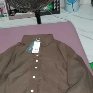 PO40 Asaya Atasan kemeja wanita kerah lengan panjang kasual