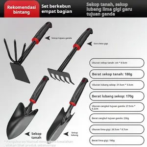 Peralatan Berkebun Serbaguna untuk Taman Menanam Bunga Sayuran Sekop Kecil Menggali Tanah Penyiangan Balkon Dalam Luar Ruangan Tanah Gembur Alat Penangkap Laut