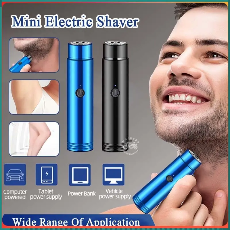 Alat cukur elektrik portable mini shaver isi ulang USB shaver travel untuk pria dan wanita Pisau Cukur Jenggot Recharge