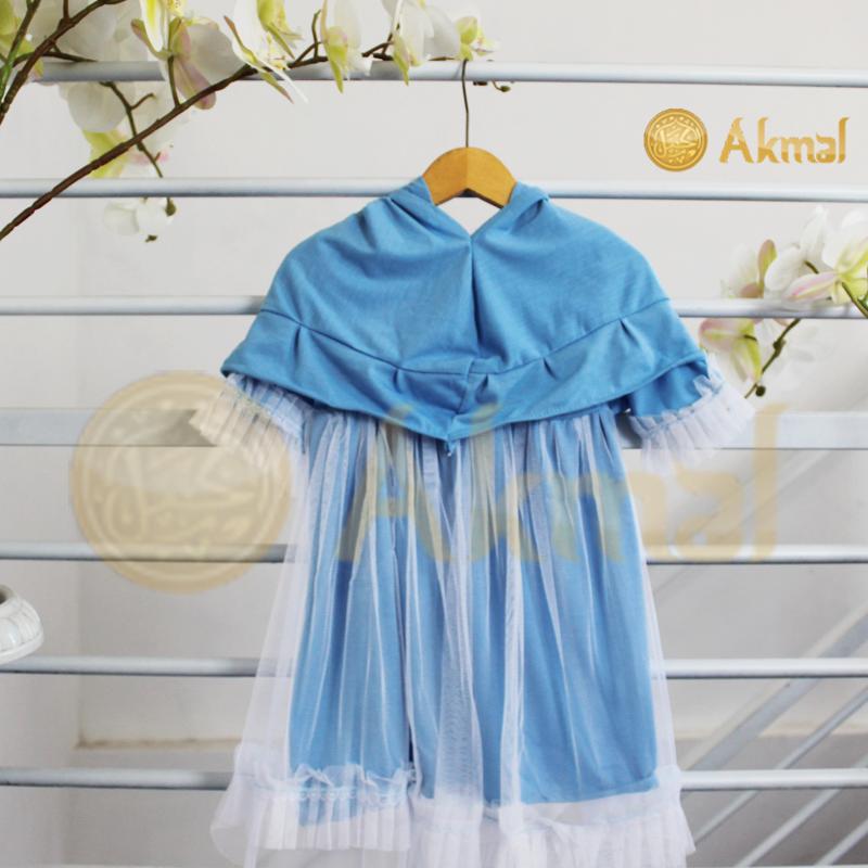 Akmal Baju Gamis Bayi Variasi Rempel Tutu Tile Premium Set Kerudung Kode 9 2