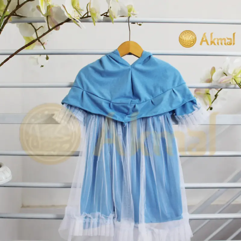 Akmal Baju Gamis Bayi Variasi Rempel Tutu Tile Premium Set Kerudung Kode 9 2