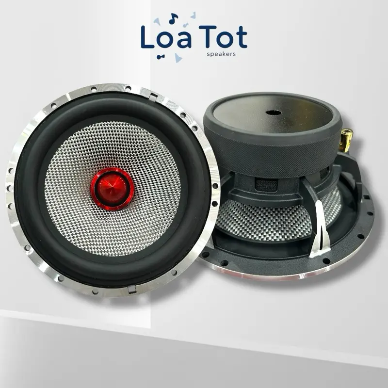 Loa Đồng Trục HiFi 6.5 Inch 16cm - Màng Carbon - Xương Phay Nhôm, Bass Chất 50W, Âm Thanh Cao Cấp Đỉnh Cao (Giá 1 Loa)