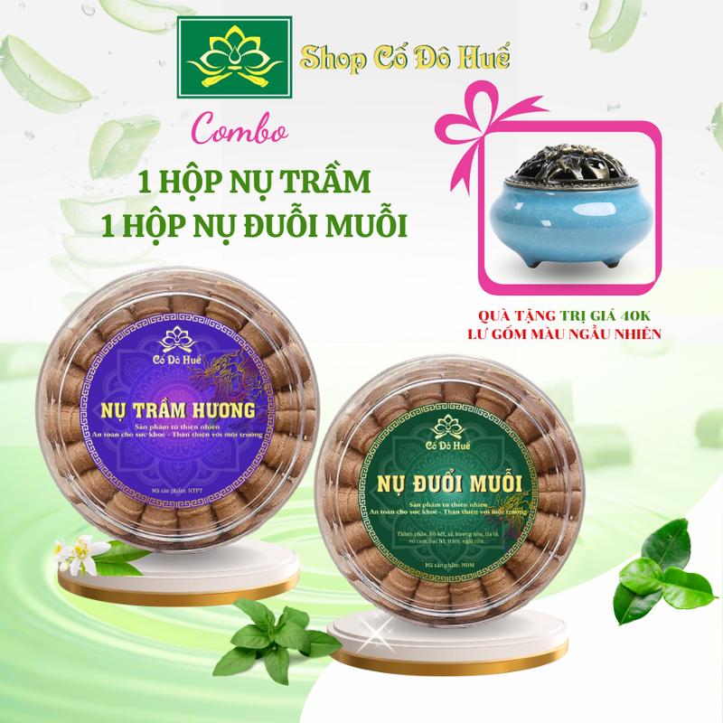 [QUÀ TẶNG LƯ XÔNG] Combo Nụ Trầm Hương và Nụ Đuỗi Muỗi Thảo Mộc Cố Đô Huế, Xông Nhà, Đuỗi Muỗi Hiệu Quả