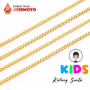 Kalung Emas 10K Polos Santa Anak J5Ismoyo gold