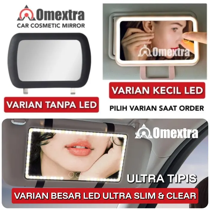 Cermin Sunvisor Cermin Make Up Omextra Dynamic Led Cermin Lampu Mobil 0