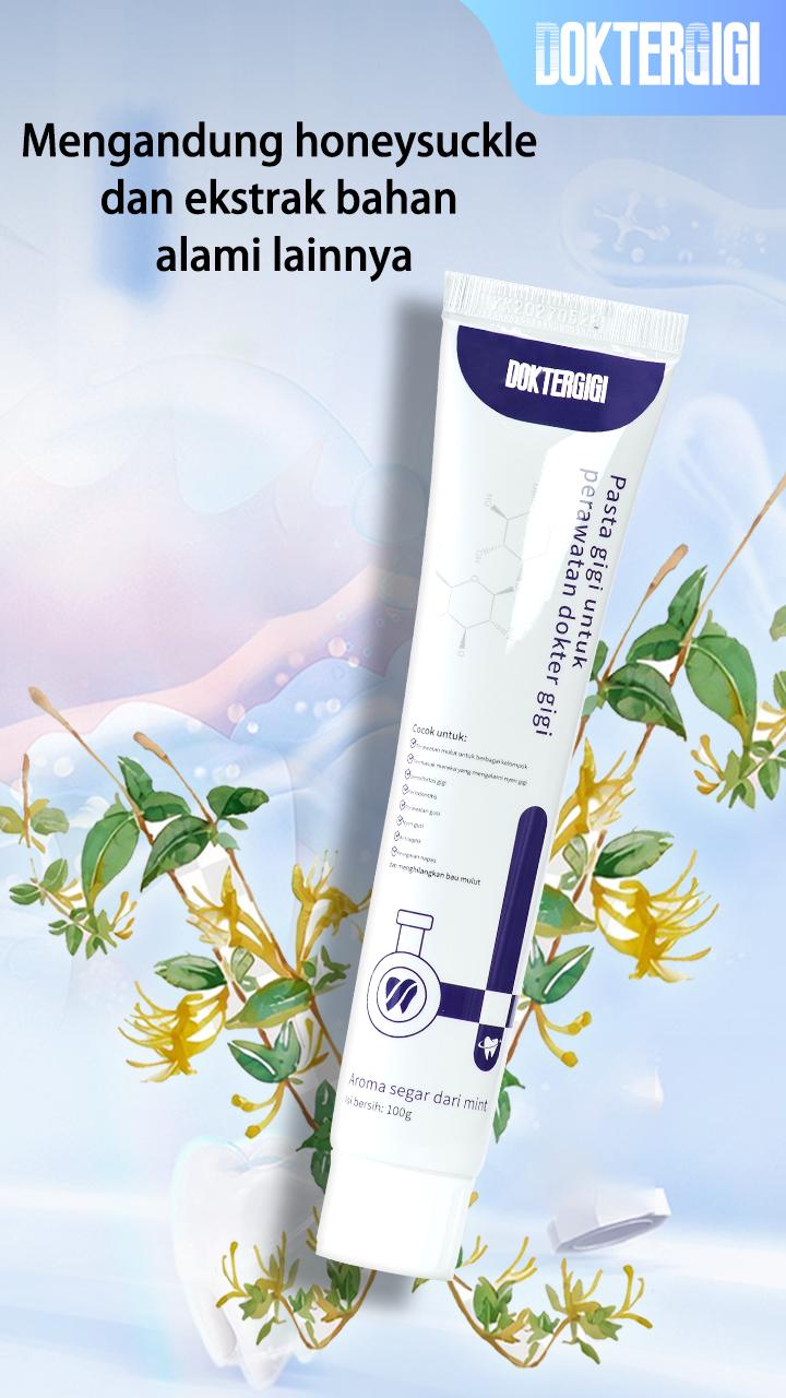 【BPOM】DOKTERGIGI with COD 2pcs Pasta Gigi Biofarmasi untuk Memperbaiki Masalah Gigi dan Memperbaiki Agen Pemisah Perbaikan Cepat Gigi Berlubang Mulut  Gusi 【KISSIKA by DOKTERGIGI】