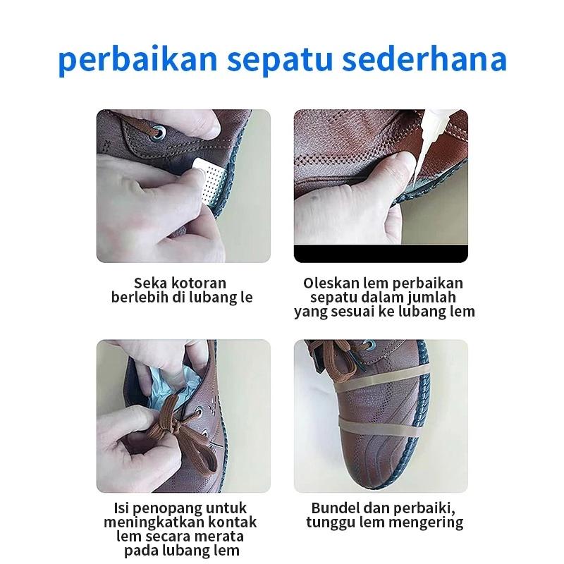 60ml Lem Sepatu Kuat Lem Serbaguna Super Kuat Cairan Penambal Sol Merekat Kuat Dan Tidak Keras
