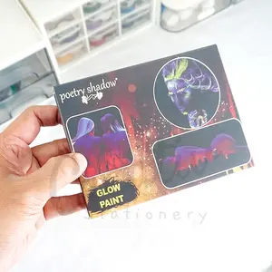 Giorgione Face & Body Painting Kit Water-Based 15 Warna Glow in the Dark FC1505