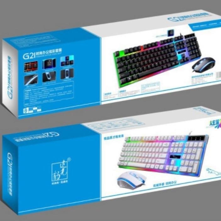 Combor phím +chuột led G21 Mầu đen