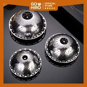 Steamer Cooking Plate Stainless Steel Bunga / Alas Kukusan Stainless Lipat Flexible Bunga Mekar