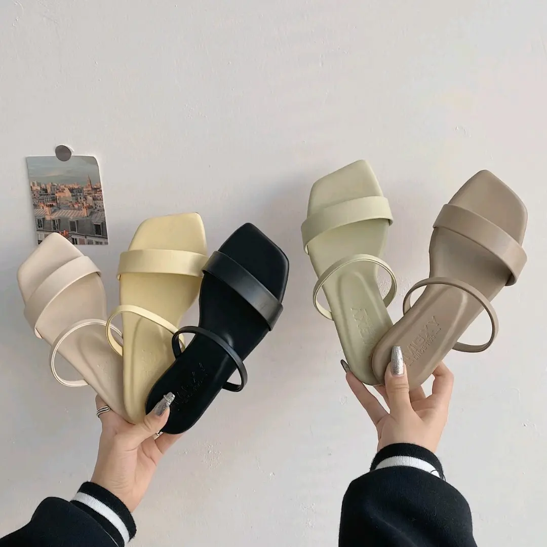 Sandal teplek wanita simple sendal cewek trendy