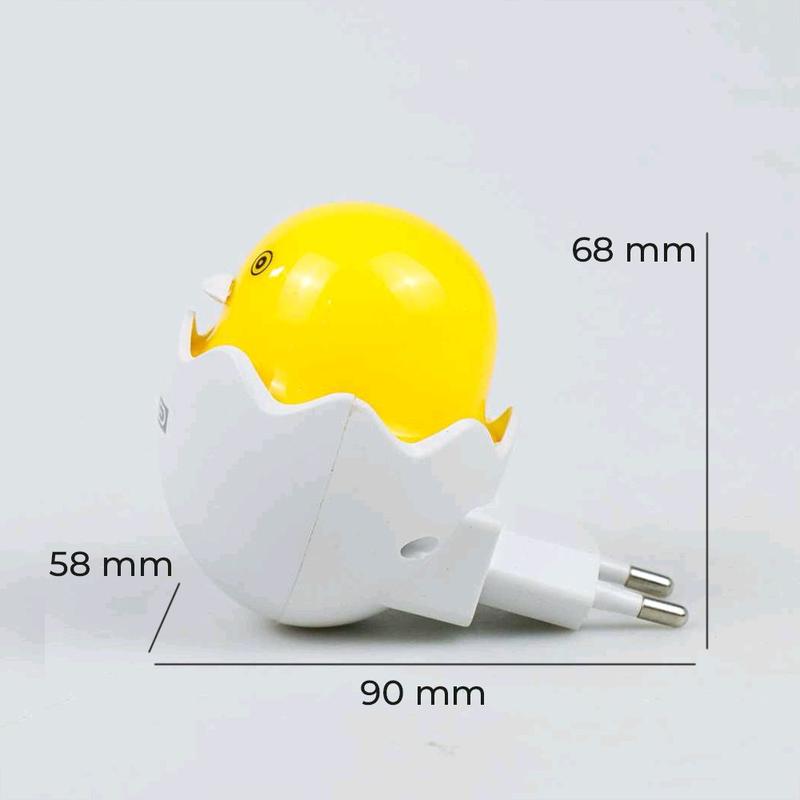 Lampu Tidur LED Ayam Sensor Cahaya Night Light Warm White 5W - GY01 - Yellow Lampu Kamar Kuning saklar 7