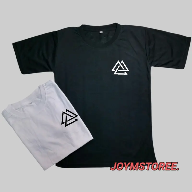 Kaos Pria Wanita SEGITIGA SAMBUNG Atasan Lengan Pendek Oblong Distro Atasan Cowok Cewek Logo DTF Tshirt Man Pakaian Dewasa Combed Lembut Nyaman Panjang Keren Kata Polos Tulisan Polos Tulisan 1