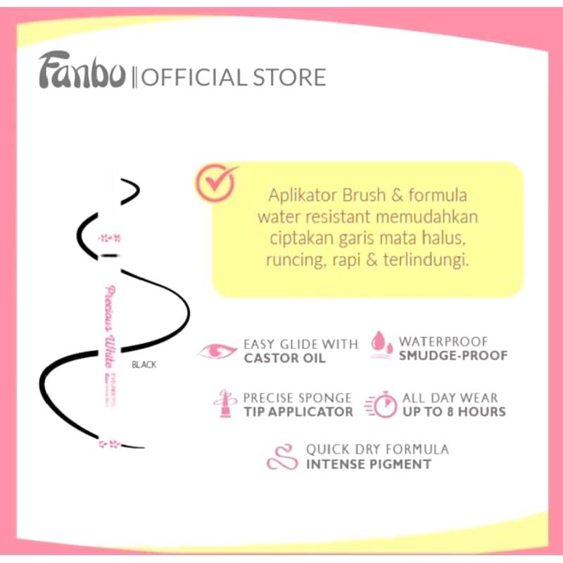 Fanbo Precious White Eyeliner Pen Waterproof & Smudge Proof 3