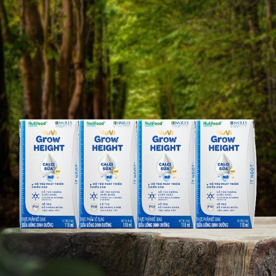  Thùng 24 Hộp 110ml-180ml Sữa Công Thức Pha Sẵn Nutifood Nuvi Grow Dinh Dưỡng Tối Ưu Tầm Vốc 