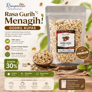 Rempatera - Godril Kupas Siap Santap, Godril Gepuk Cemilan Jaman Dulu - biji trembesi kupas