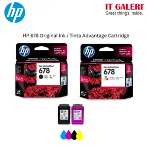 Tinta Printer HP Original 678 Black and Color Ink Advantage Cartridge