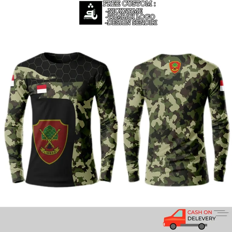 KAOS BAJU LINMAS | jersey perlindungan masyarakat bisa tambah nama tanpa minimal order / kaos hansip model terbaru / kaos linmas loreng terbaru 2024