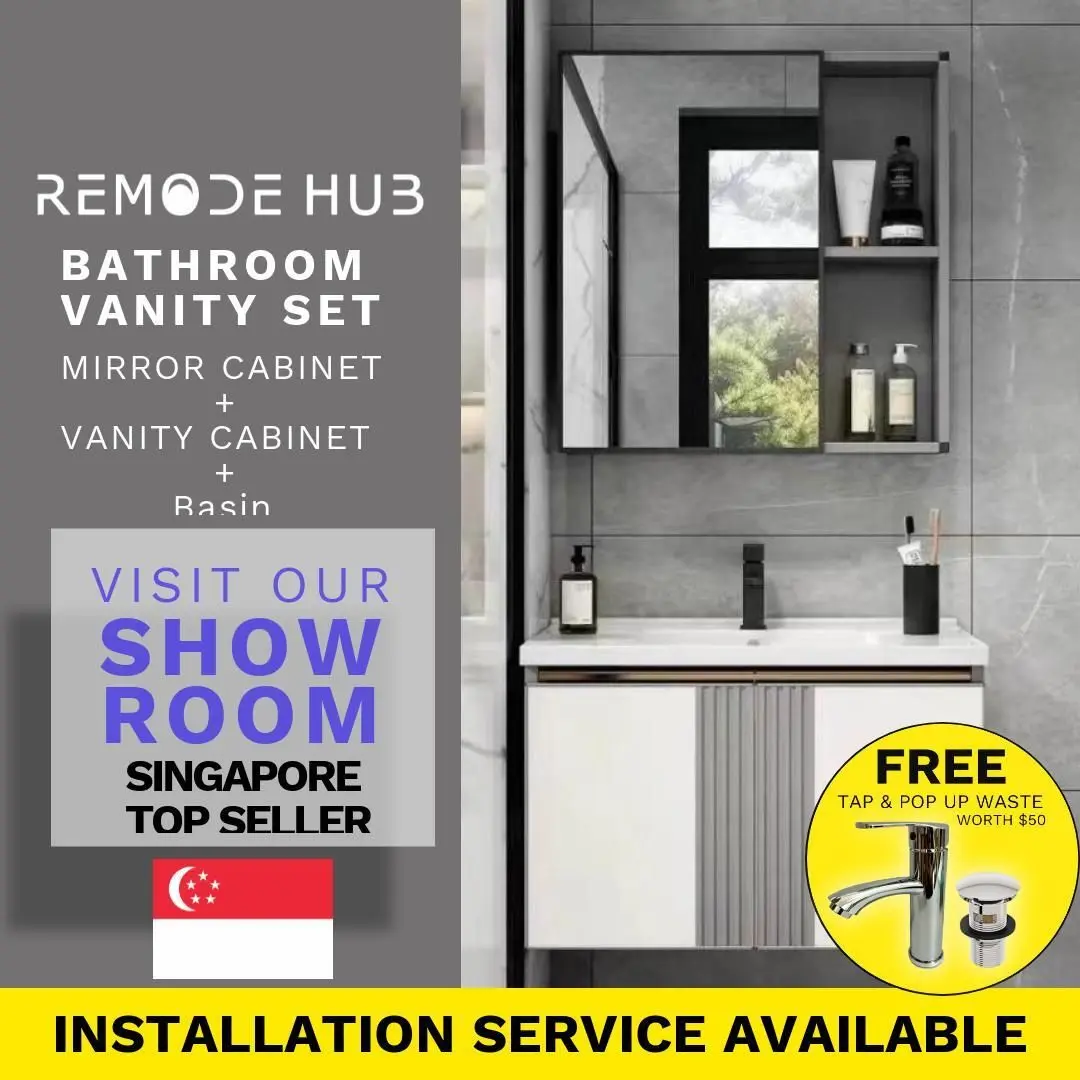 Bathroom Vanity Cabinet Set (Top & Bottom)