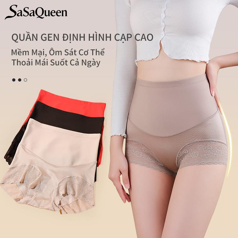 SasaQueen Quần Lót Định Hình Cạp Cao Phiên Bản Sang Trọng, Dành Cho Nữ, Bó Eo, Nâng Mông, Đồ Lót
