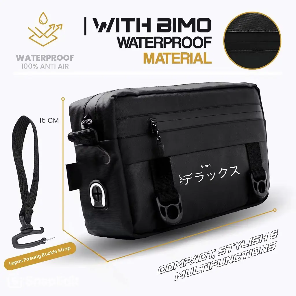 Clutch Bag - Tas Selempang - Delina - Handbag Pria Sling Bag Pouch Pria Wanita (Unisex) - Waterproof