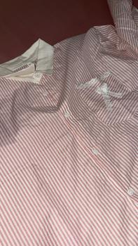 Product Review of Lulu blouse strip salur premium LD 110 120 130 140 kemeja crop jumbo from m**d 1