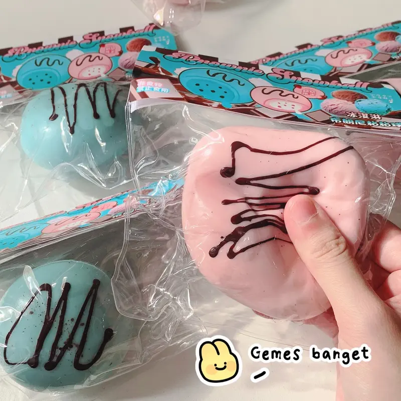 [HARU] Piggy Bun Egg Tart Black Sesame Bun Taba Squishy Slow Rising 2