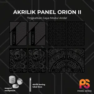 Panel Senja - Akrilik Panel Orion 2 / Orion II Panel Hitam Dekoratif