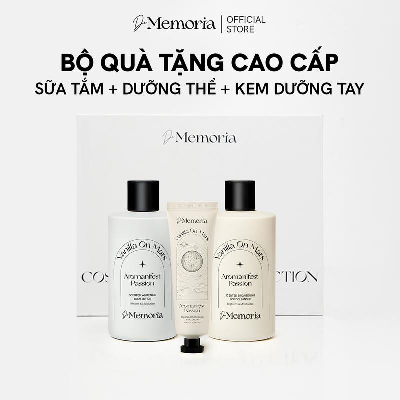 Bộ Sữa Tắm & Dưỡng Thể Hương Nước Hoa Và Kem Dưỡng Da Tay Hương Nước Hoa Hương Vanilla De Memoria