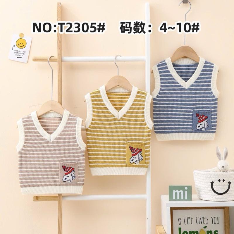 áo gile len hình gấu và hình khủng long cho bé trai hàng qc