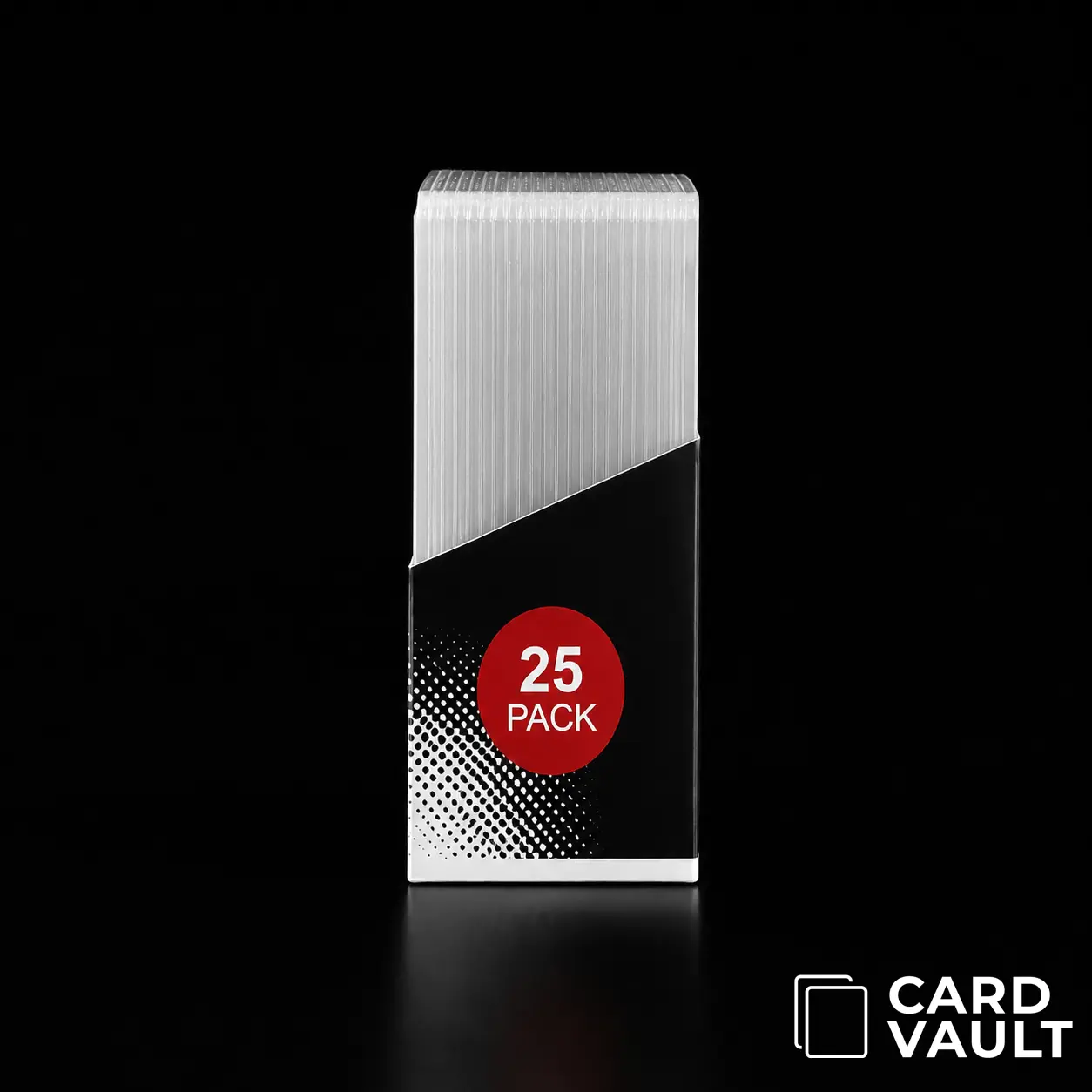 Toploader Kartu CardVault Premium Toploader 35PT 3x4 (25pcs) Clear White
