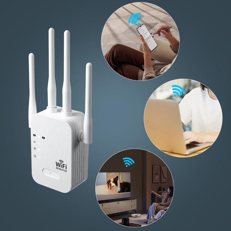 Bộ khuếch đại tín hiệu WIFI hai băng tần Gigabit 1200Mbps, bộ định tuyến không…