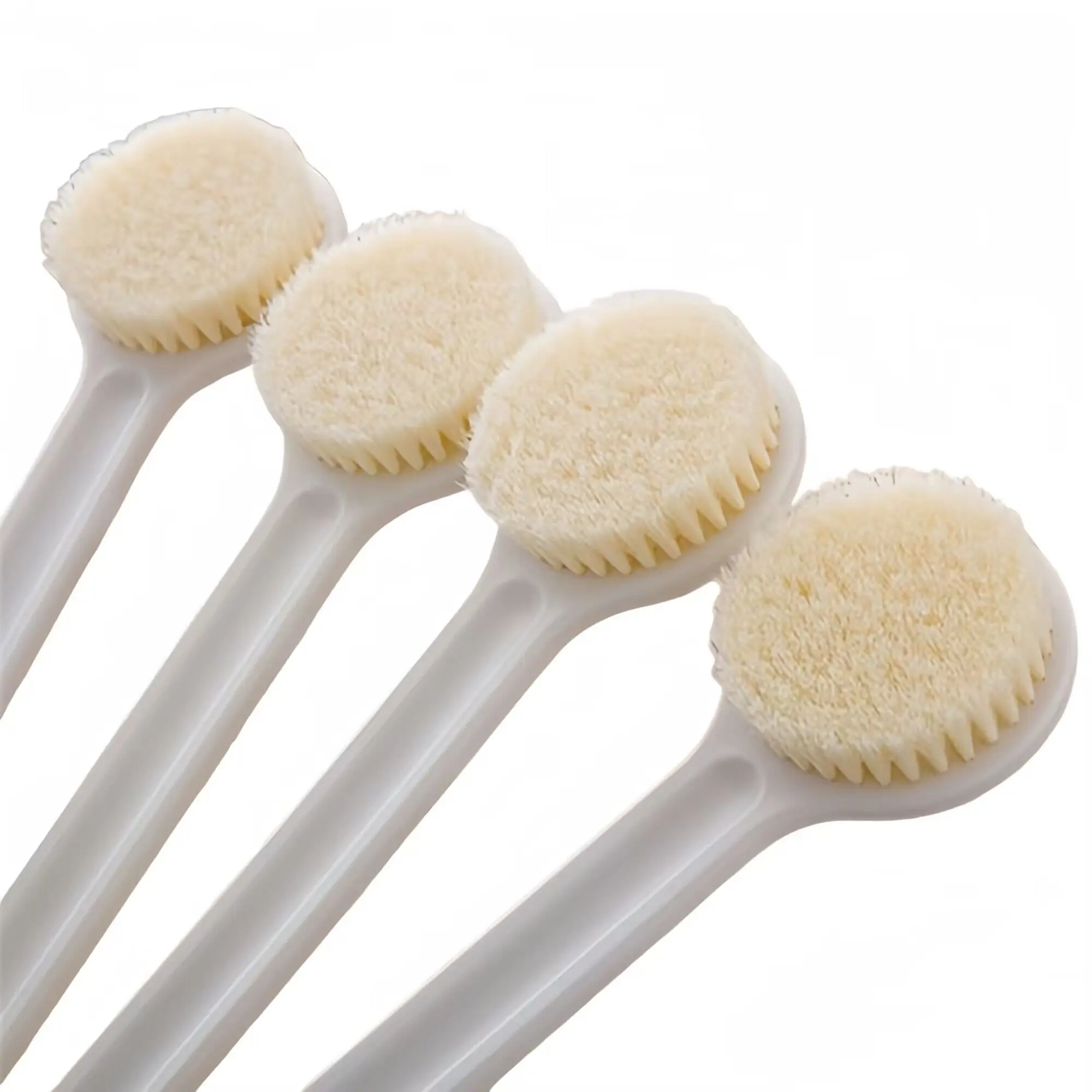 Japanese-Style Long Handle Bath Brush Soft Brush Shower Brush Back Brush Bath Rub Gosok Mandi Berus Badan Belakang Scrub Supplies White Bath Gloves Bath Sponge Back Adjustable