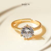Gambar Sharon Jewelry Cincin Titanium Fashion Perhiasan  Adjustable Rings R2530 Fashion Jewelry - Gold dari Sharon_NEW Kota Malang 1 Tokopedia