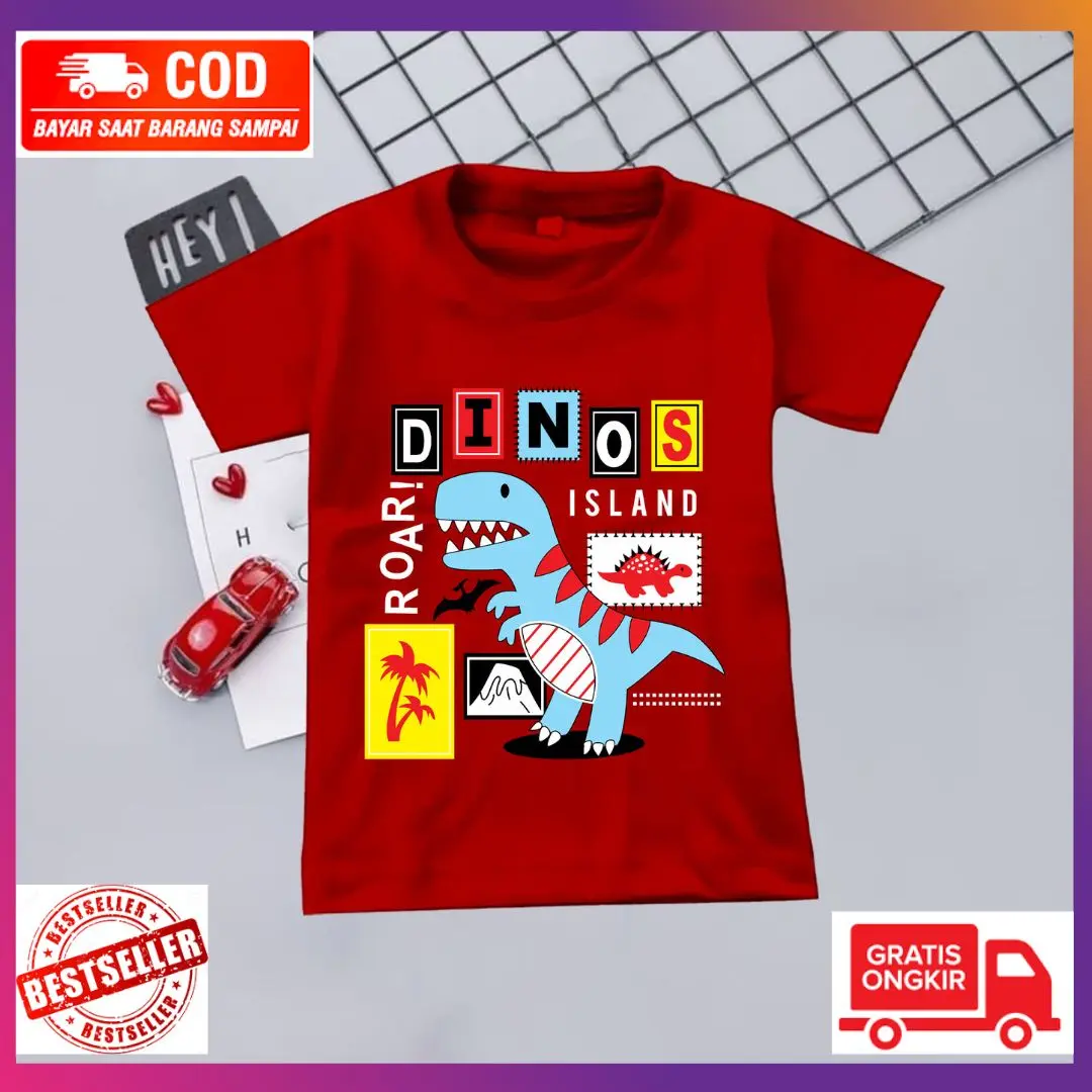 Kaos anak laki laki & perempuan / baju kaos anak cowok &cewek ukuran 1-10th