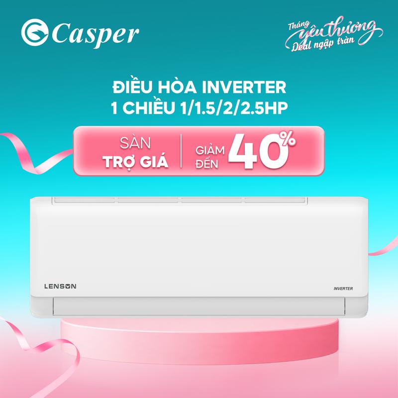 Điều hòa/ Máy lạnh Lenson by Casper Inverter Tiết kiệm điện 1 chiều 1HP/ 1.5HP LV-09CX1/ LV-12CX1