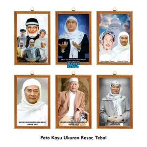 Poto + Bingkai Abuya Uci Turtusi, POSTER ULAMA & HABAIB UKURAN BESAR 30x45 Dinding
