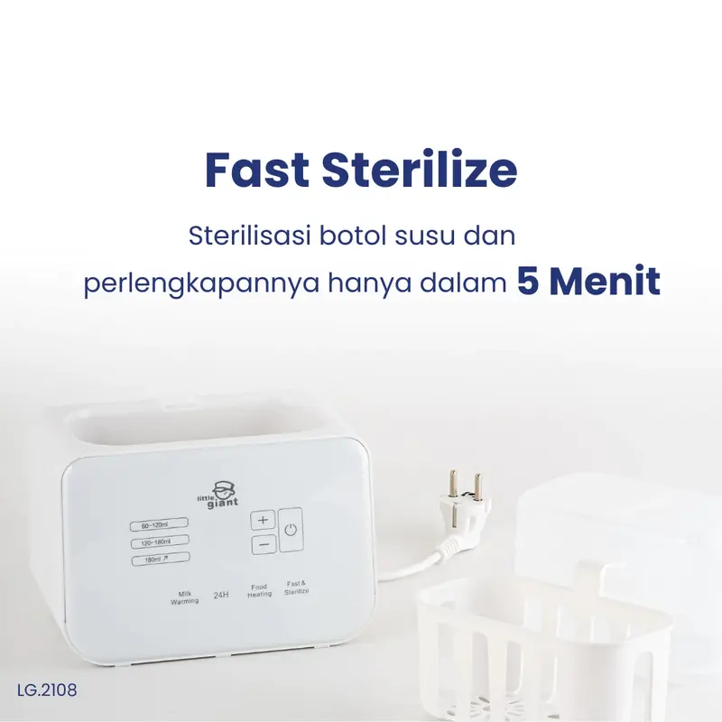 Little Giant Digital 5in1 Double Bottle Warmer Sterilizer Penghangat Botol Susu LG.2108 3