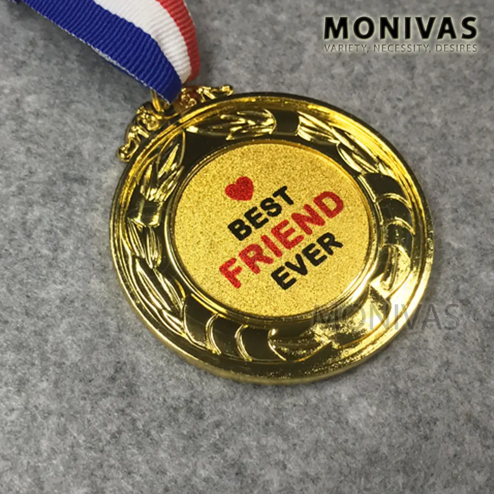 Best Friend Ever Medal BFF Birthday Present Creative Novelty Gift