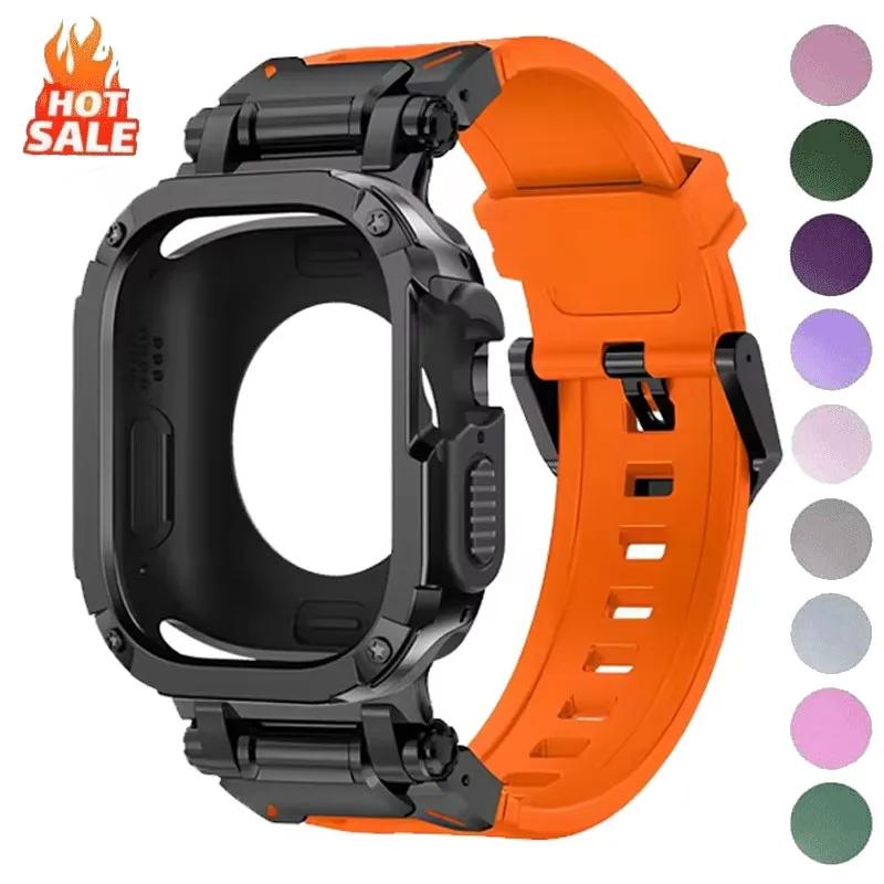 FGVBT Silicone Strap+Case Waterproof For Apple Watch Ultra 3 2 49mm Series…