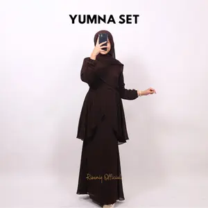 Yumna Set Rok by Risaniq – One Set Rok Elegan Untuk Daily Kondangan Lebaran Cantik – Set Rok Ala Malay Busui Friendly