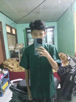 Product Review of Kemko sultan atau  Koko tangan pendek  Atasan Pria Dewasa motif etnik depan kancing vareasi bahan  Katun embos berkualitas terbaik Nyaman di pakai Baju Hitam from Z**l 0